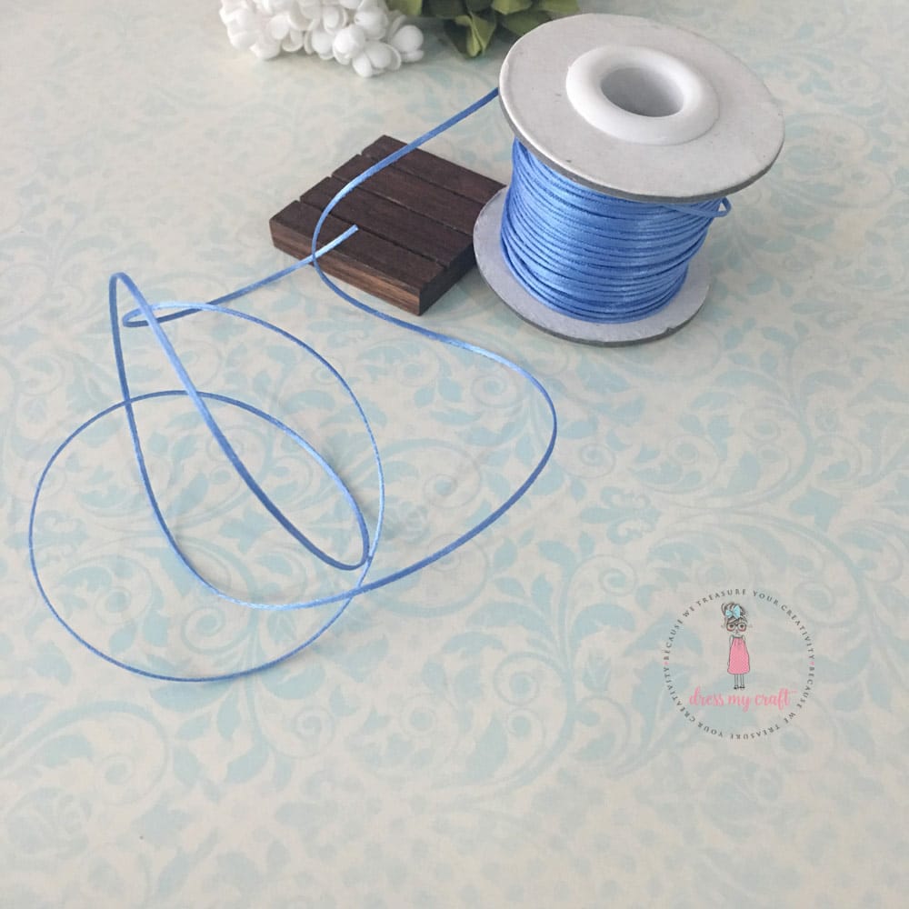 Satin Ribbon Twine – Dark Blue