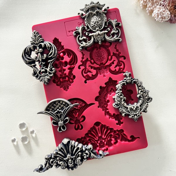 Mould- Design 420 Crowns of Bavaria Silicon Mold 5x8inch