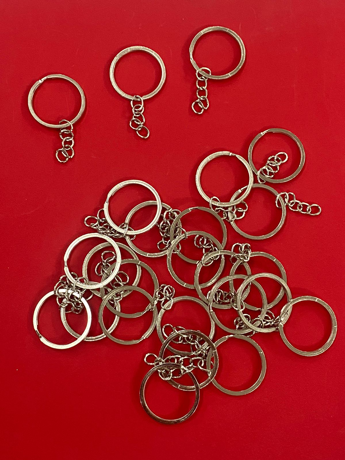 Key Ring- 25 pieces Silver