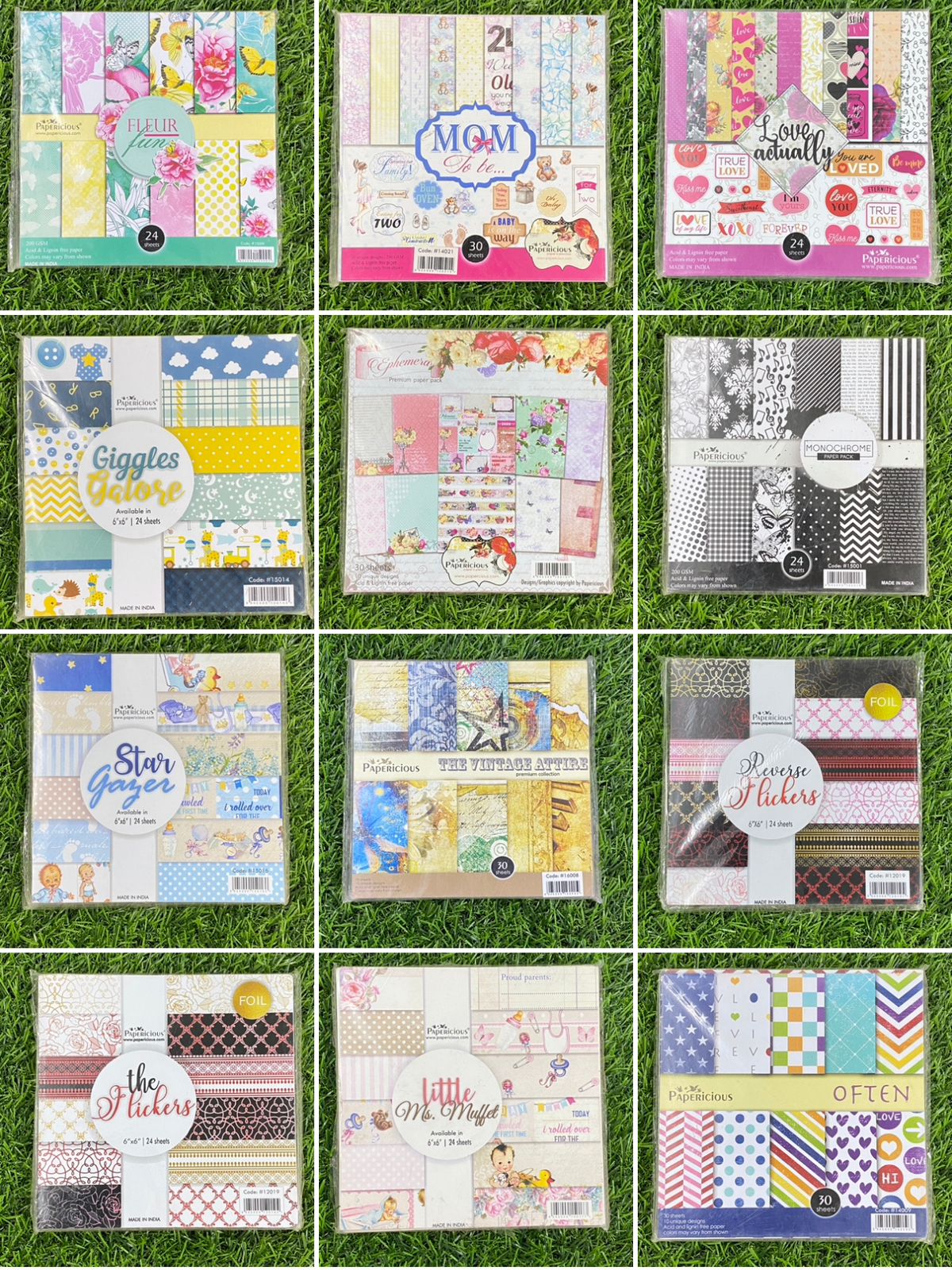 Combo – 6*6 inch- 5 packs