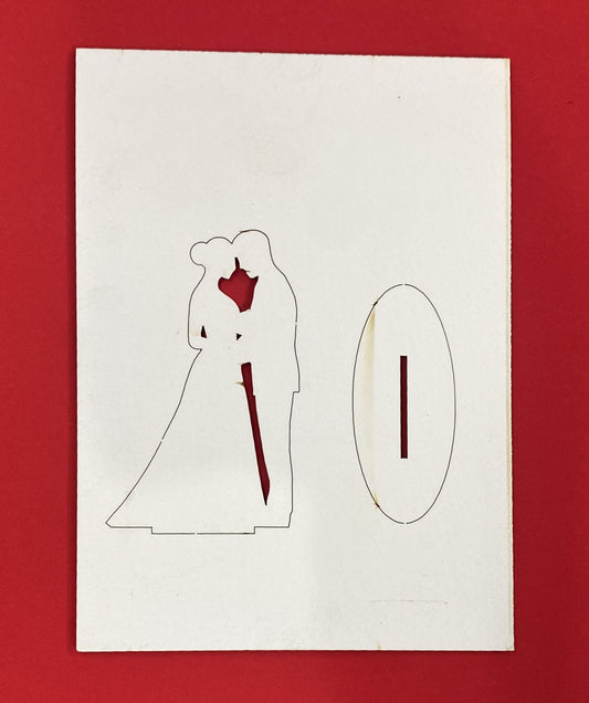 3D Chipboard Embellishments – Unassembled Kissing Couples