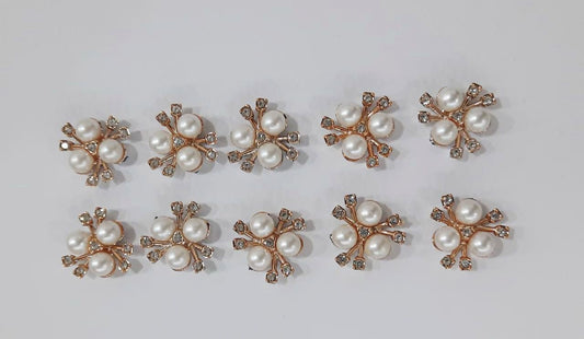 Pearl Stone / Button - 500 pieces