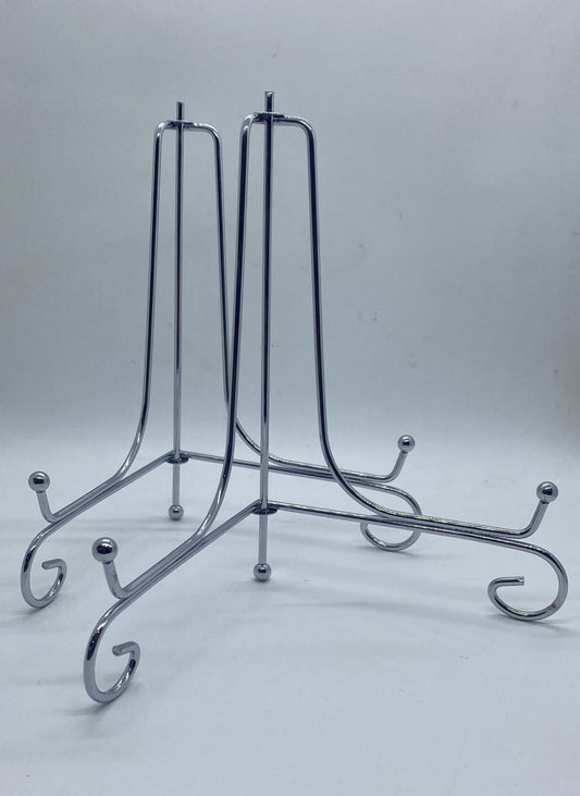 Metal Stand Foldable- 8 inch – 1 pieces- Silver