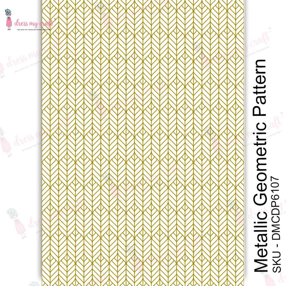 Metallic Geometric pattern – Transfer Me