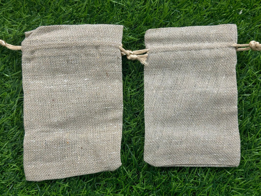 Jute Potli Bag - 4x6 inch - 10 Pieces