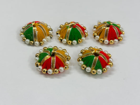 Cap- 5 pieces, Color- Multi color