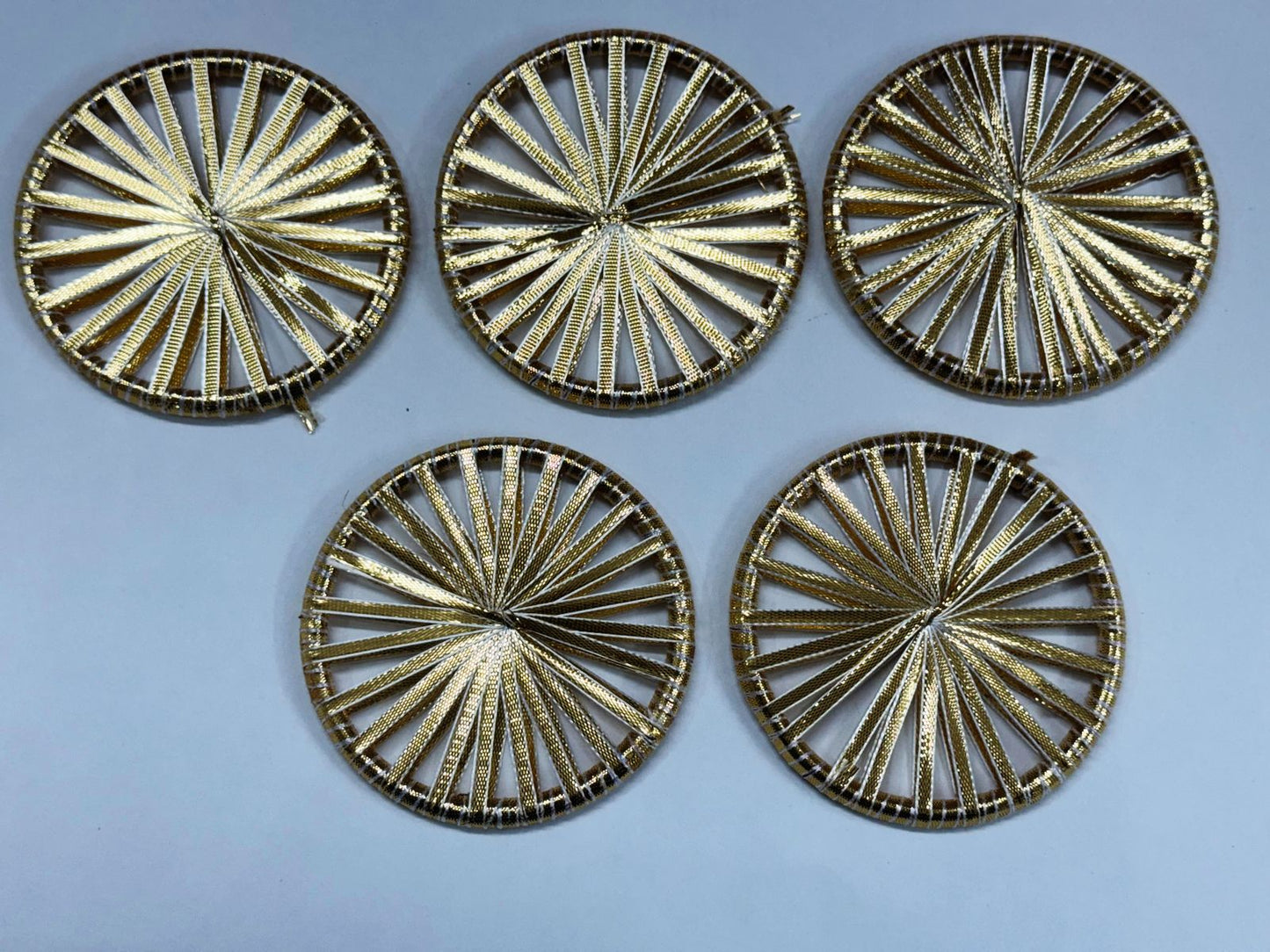 Gota patti Ring 4 inch- 25 pieces- Gold