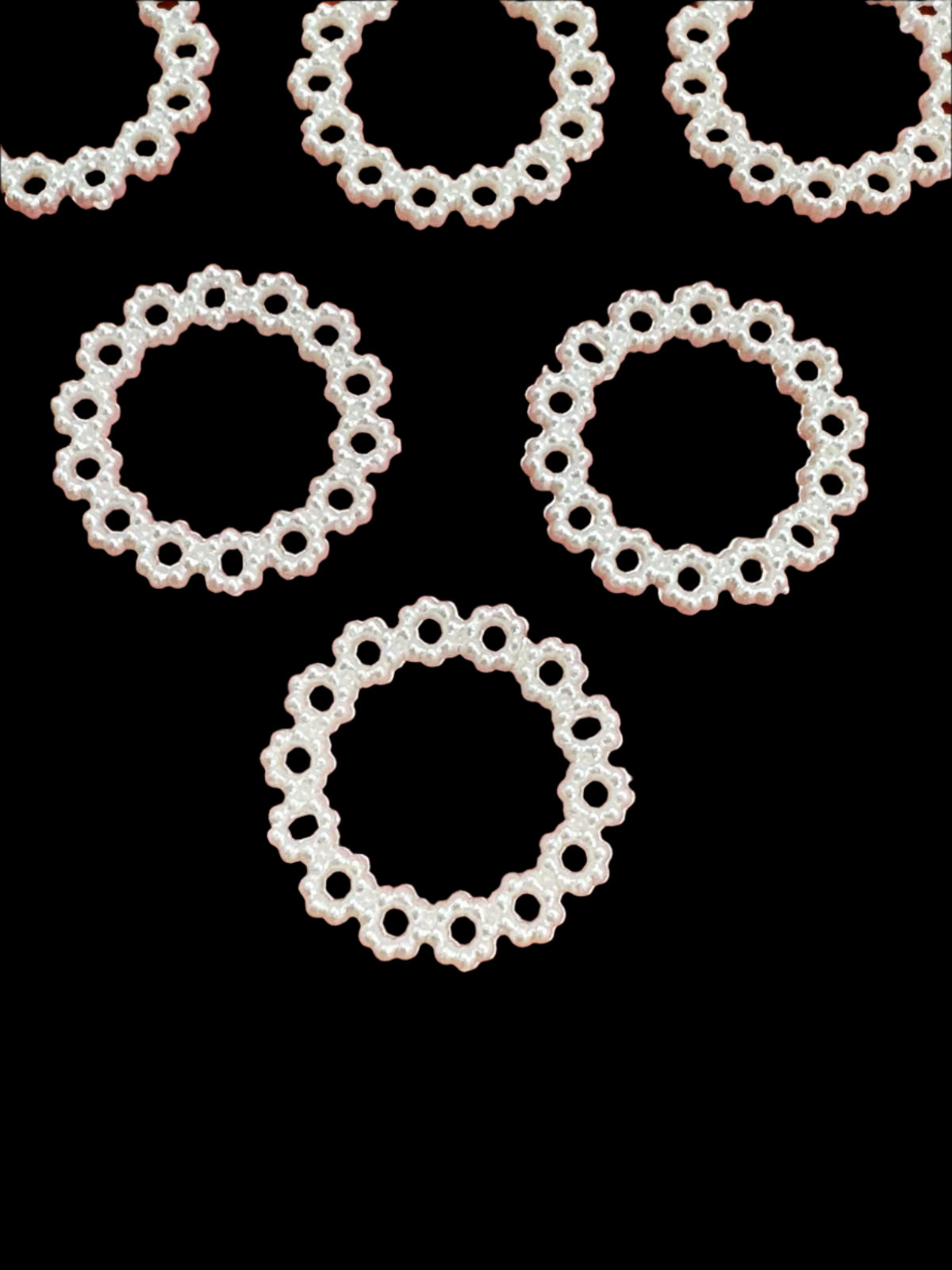 Floral Pearl Ring - 100 pieces