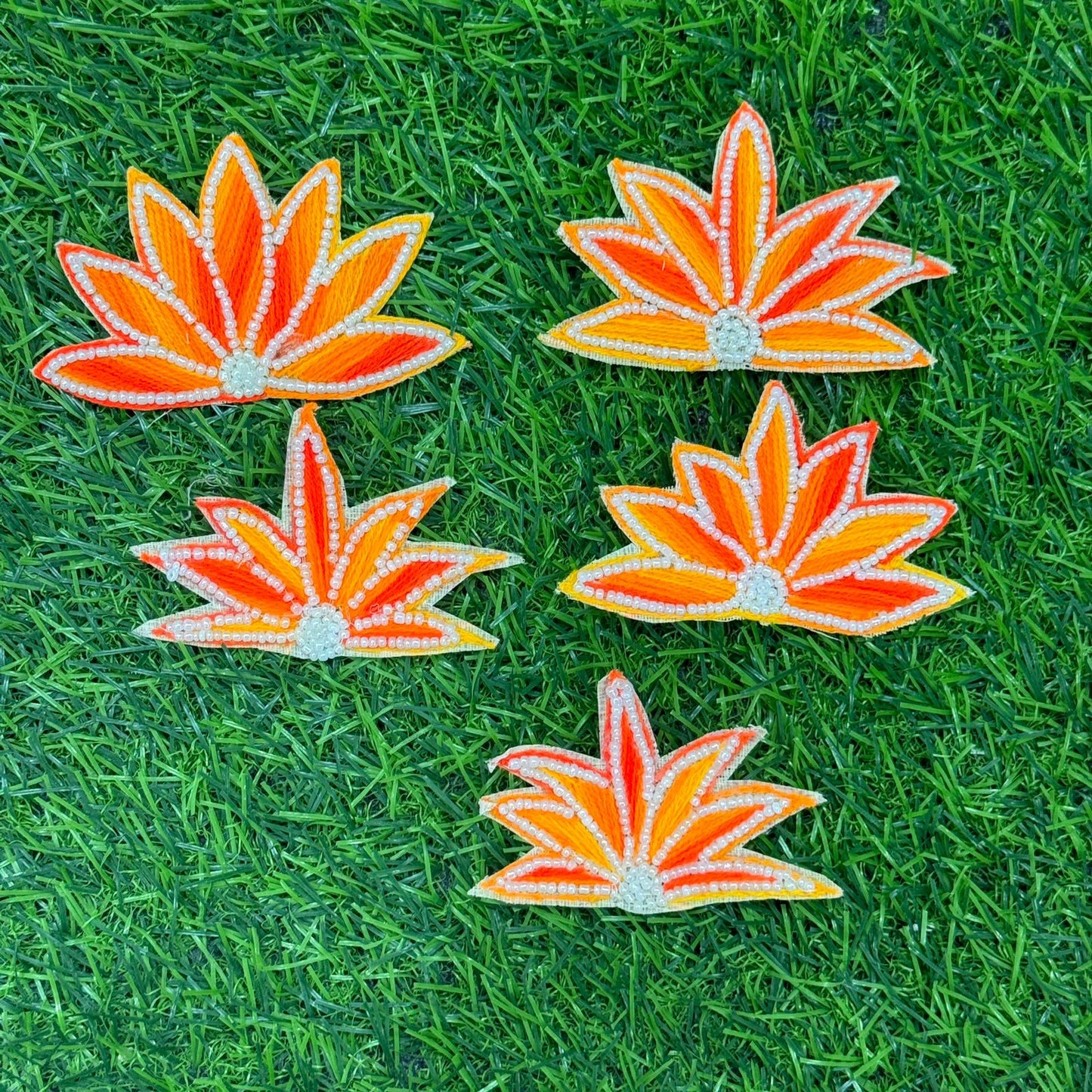 Lotus Flower Patch- 5 pieces, Design -3