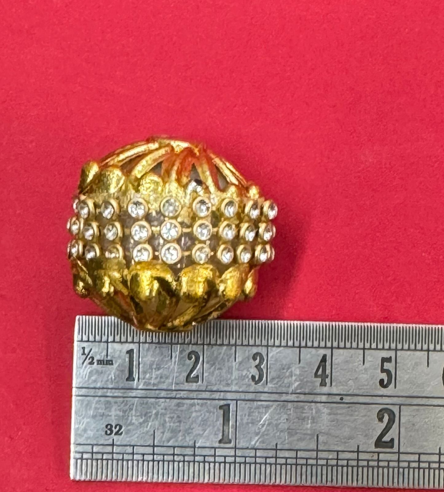 Glitter Balls - 10 pieces, Color- Gold