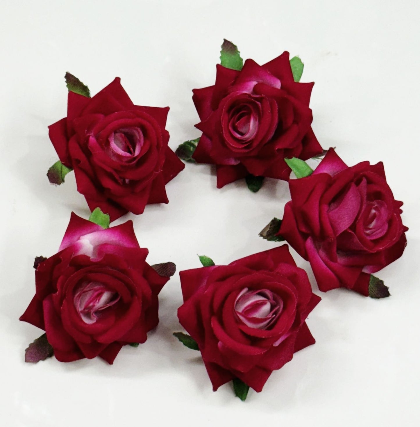 Velvet ROSES- 5 pieces shade - Dark Pink