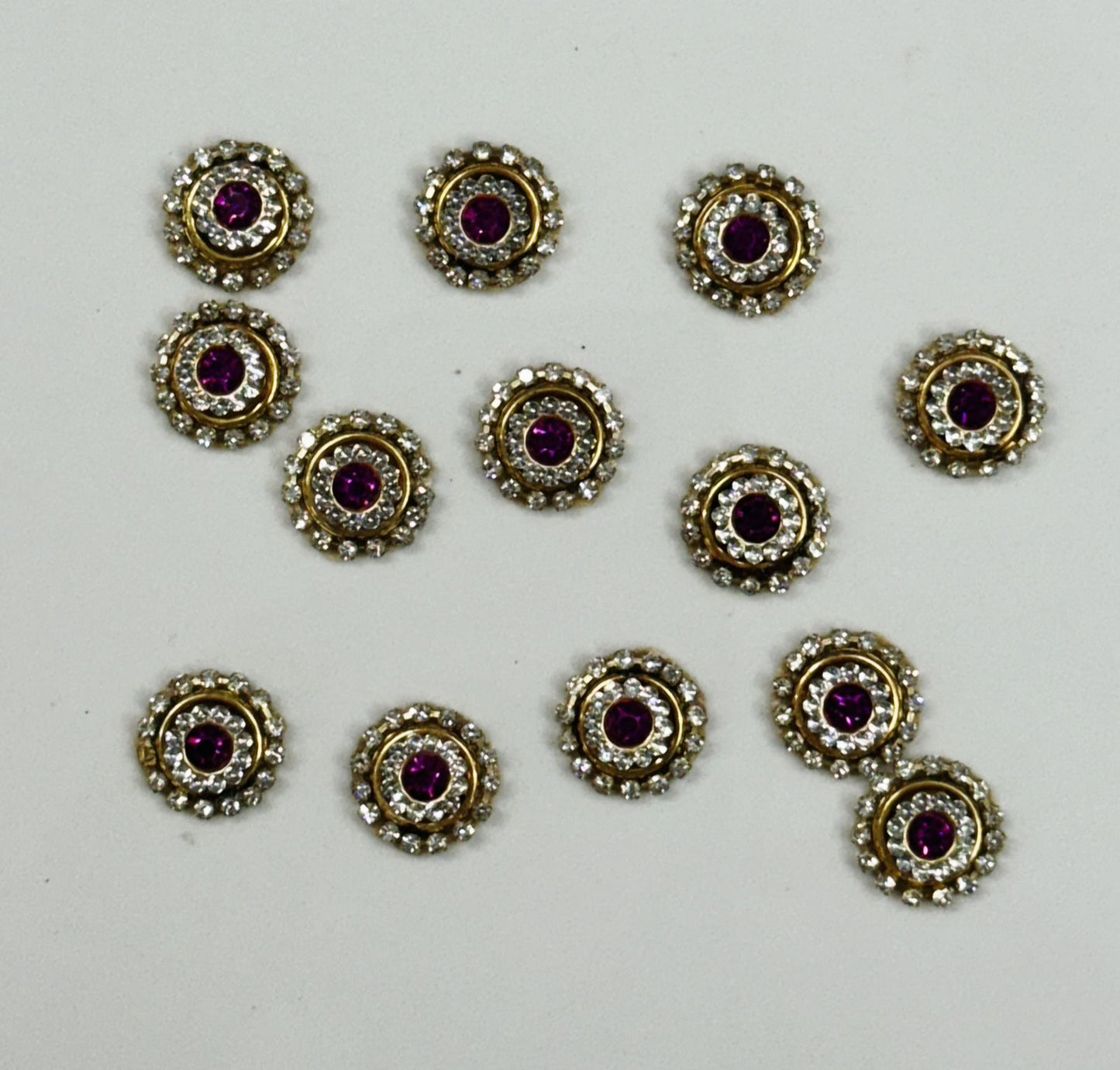 Buttons 10 pieces - pink