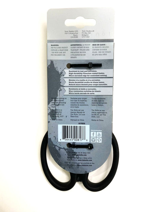 Tim Holtz Non-Stick Micro Serrated Scissors 7" - Black