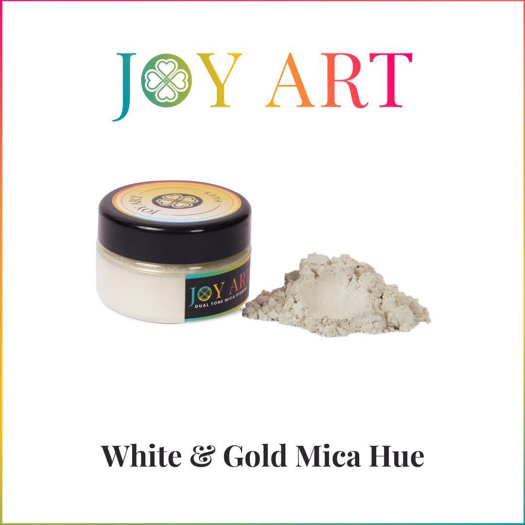 White and Gold Mica Pigment