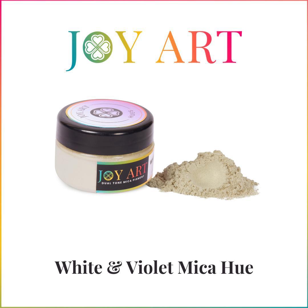 White and Violet Mica Pigment