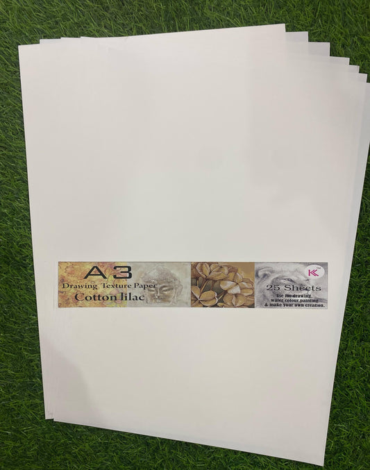 A3 Drawing Texture Paper - Cotton Lilac