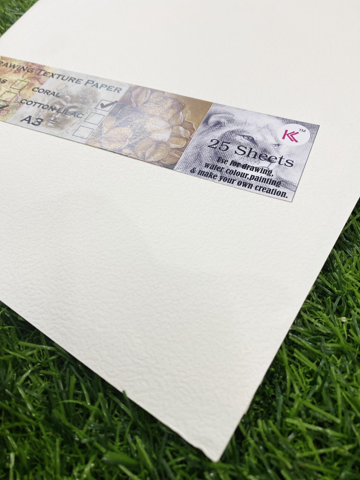 A4 Drawing Texture Paper - Coral