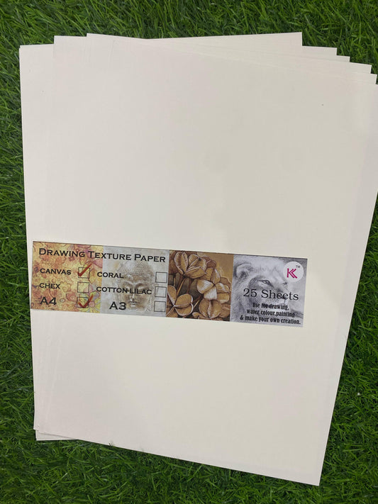 A4 Drawing Texture Paper - Canvas