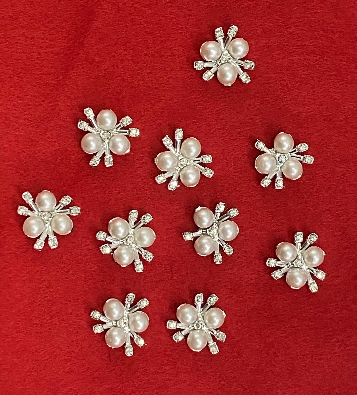 Pearl Stone / button (Silver)