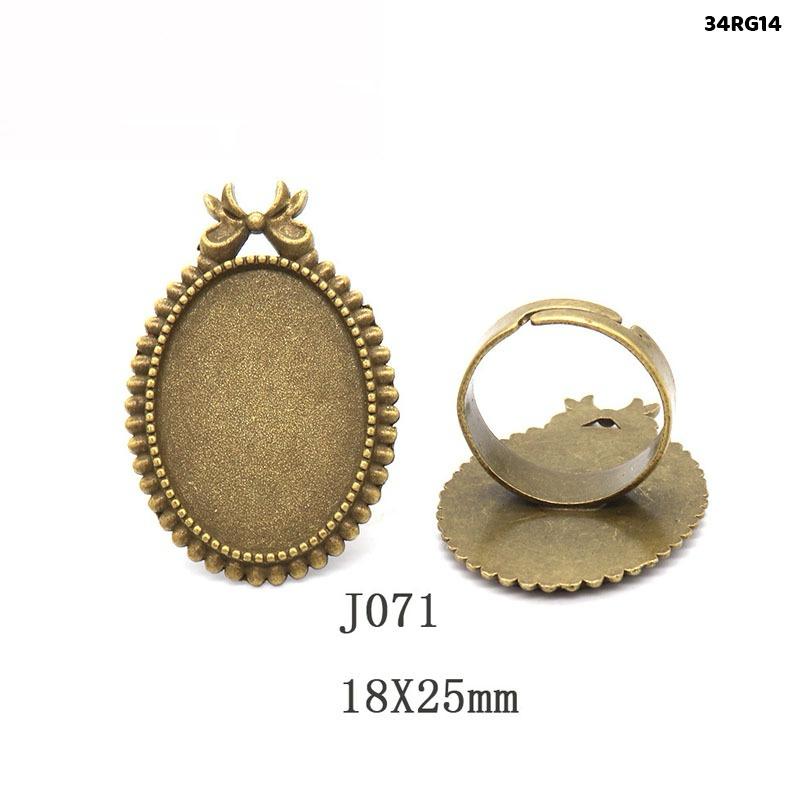 Vintage Ring Base Adjustable- 2 pieces - Design 1