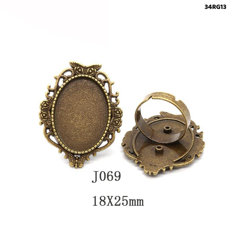 Vintage Ring Base Adjustable - 2 pieces - Design 2
