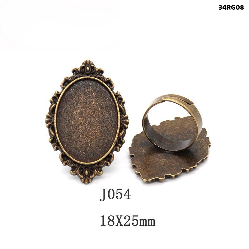 Vintage Ring Base Adjustable - 2 pieces - Design 7