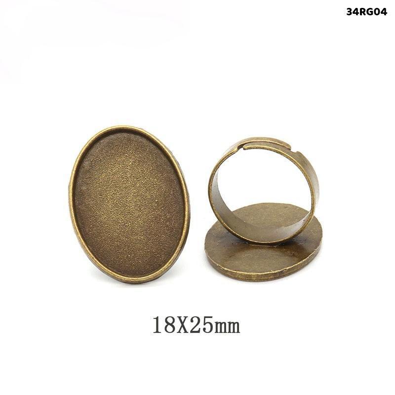 Vintage Ring Base Adjustable - 2 pieces - Design 11