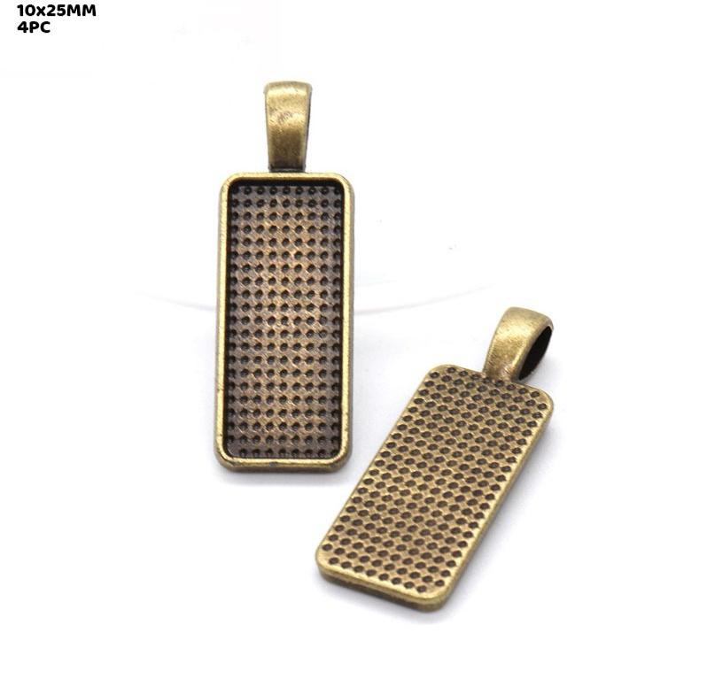 Vintage Pendent Base - 4 pieces - Design 2