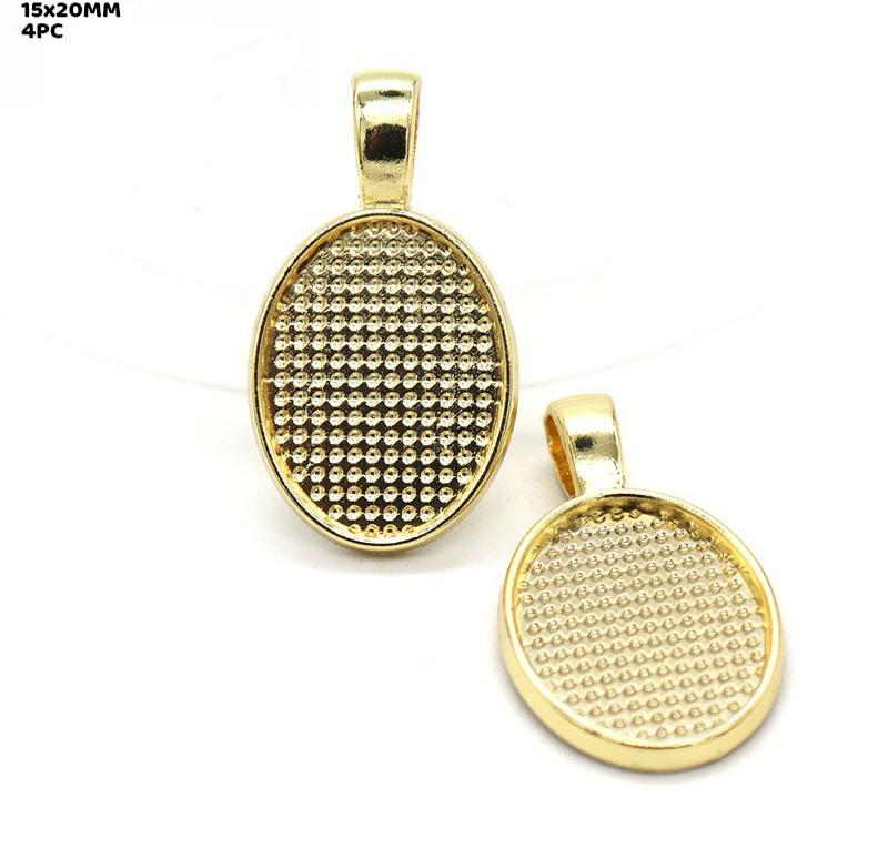 Vintage Pendent Base - 4 pieces - Design 7