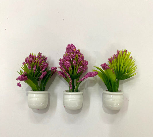 Vase / Pot / Plant - Miniature- 3 pieces , Design – 710