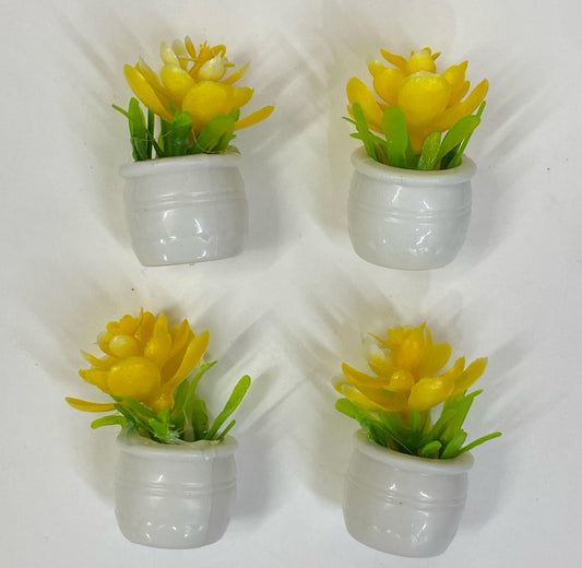 Vase / Pot / Plant- Miniature- 4 pieces , Design – 738