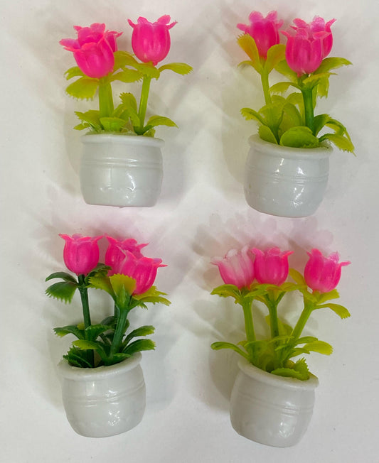 Vase / Pot / Plant - Miniature- 4 pieces , Design – 739