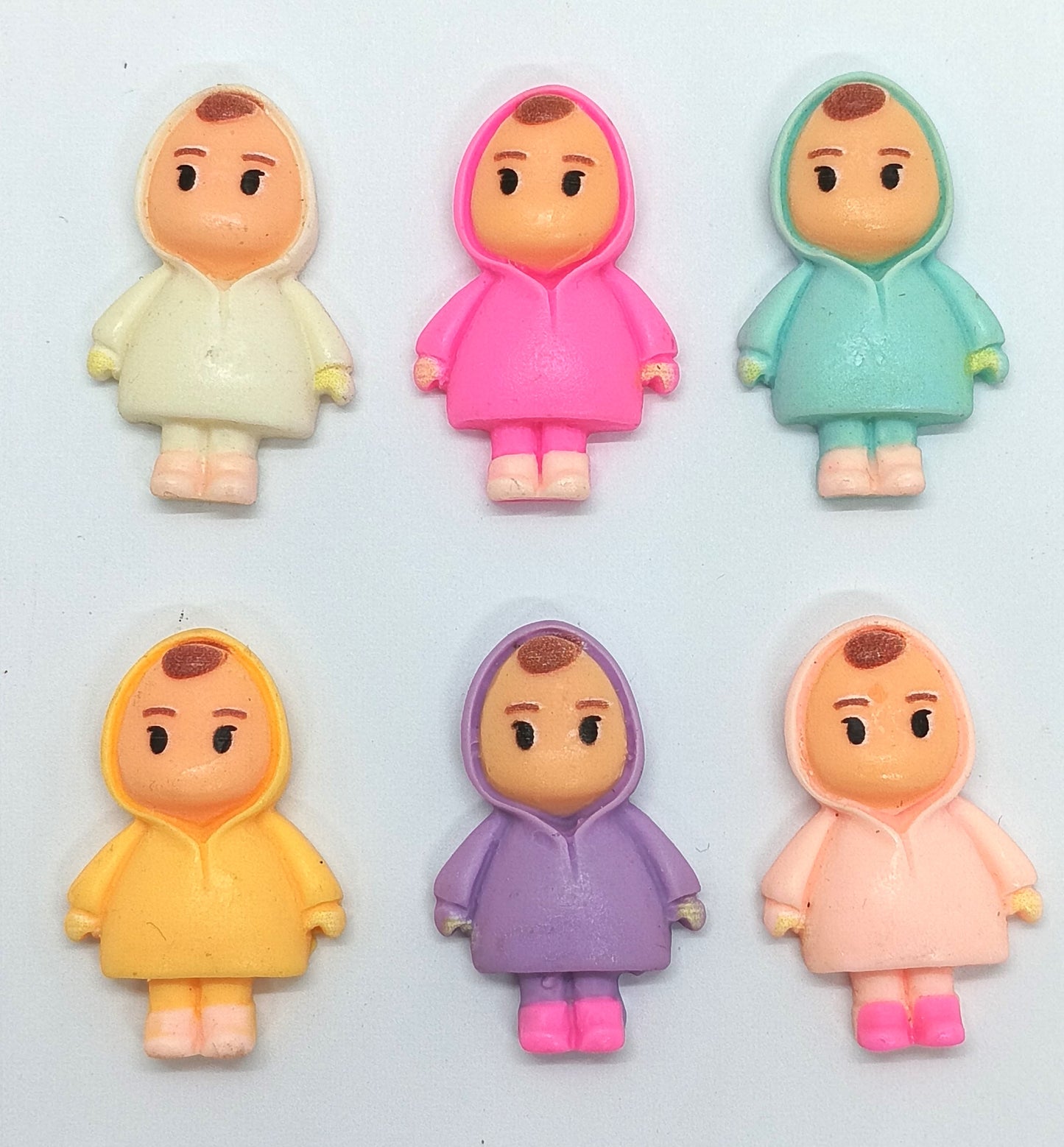 Kid with raincoat Miniature- 6 pieces , Design – 813