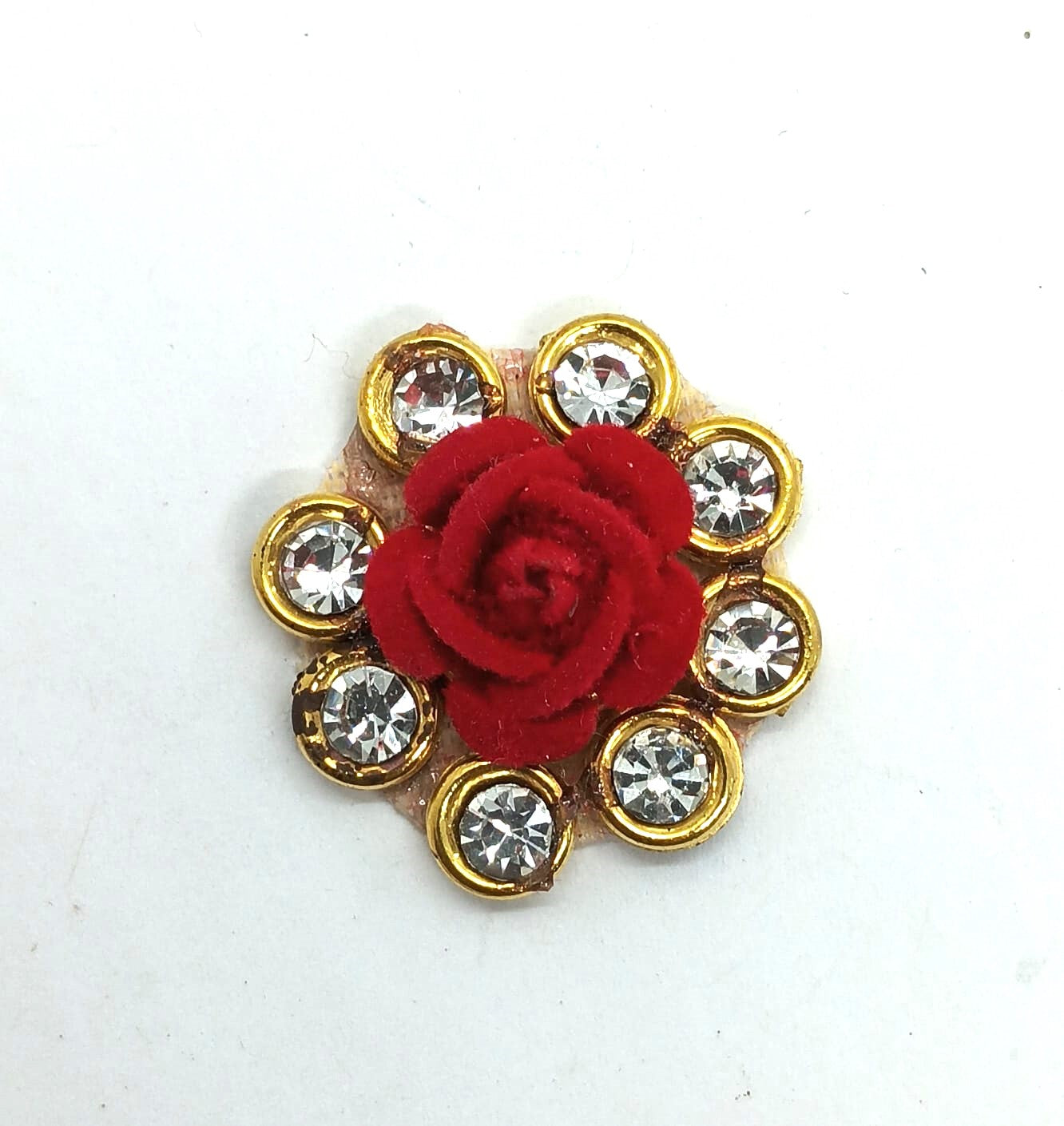 Red Rose Rhinestones - 10 piece