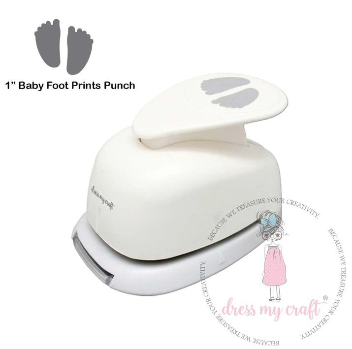 1" Baby Foot Prints Punch