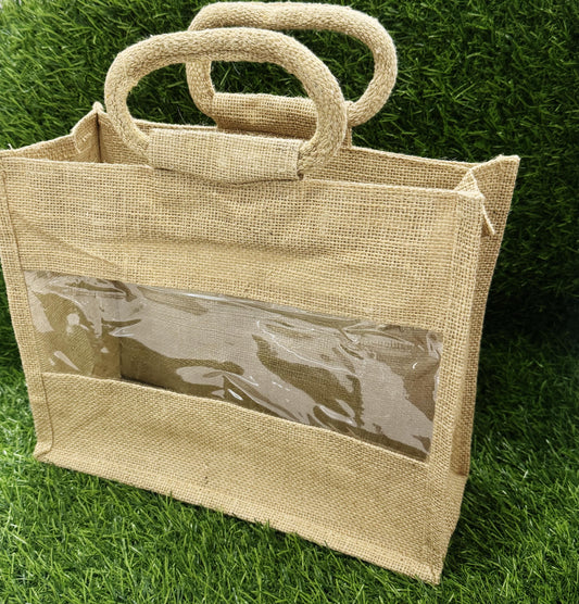 Jute Bag - 12 x10 inch - 10 Pieces