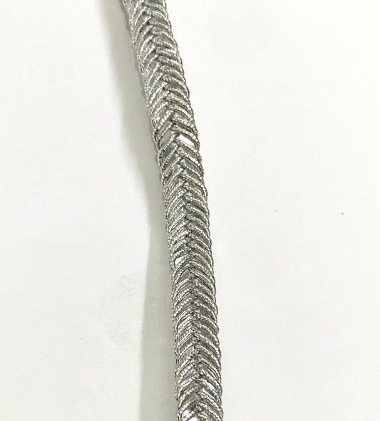 Border Lace – 1 mtr- Silver