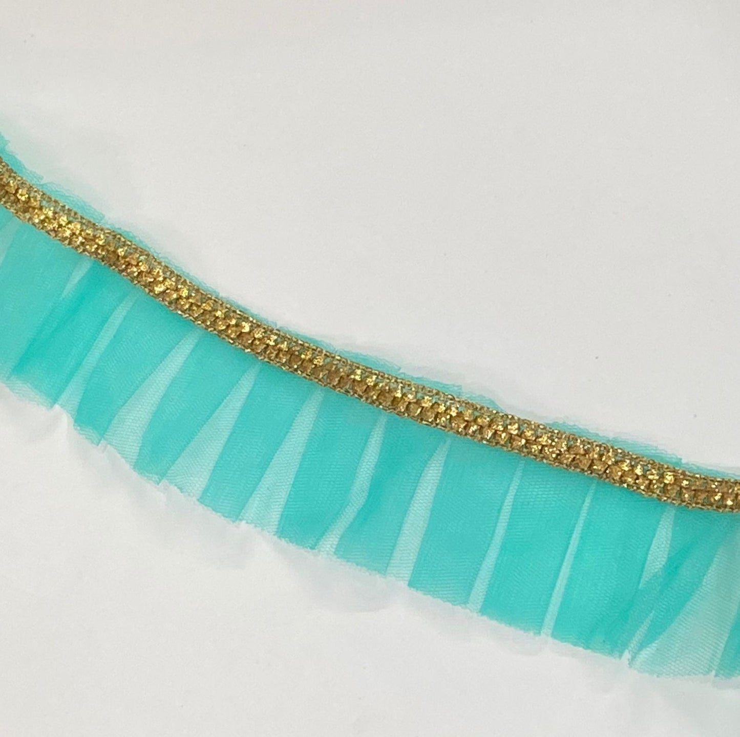 Frill Net Lace- 1 mtr- Sea Green