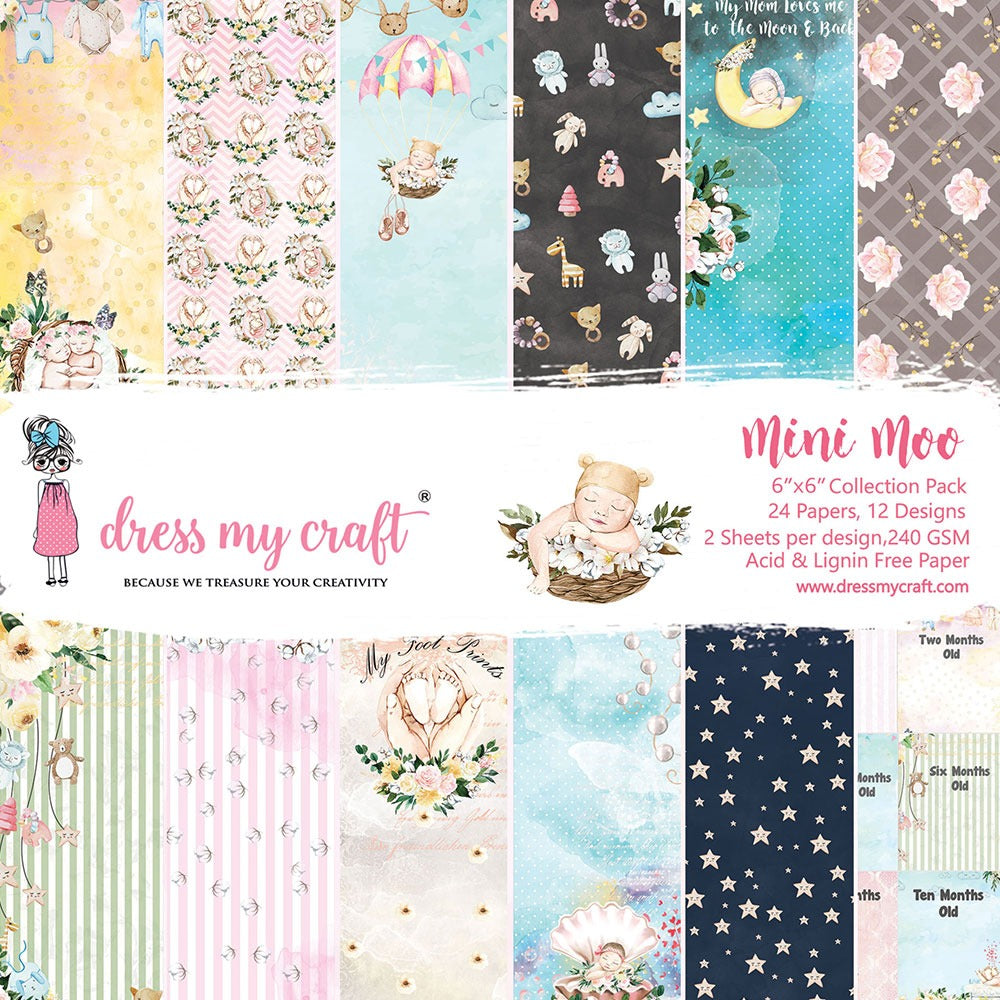 Mini Moo – 6×6 Paper Pad