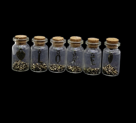 Glass Bottles Design With love Hanging