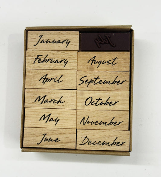 Month Wooden stamp – design- 92