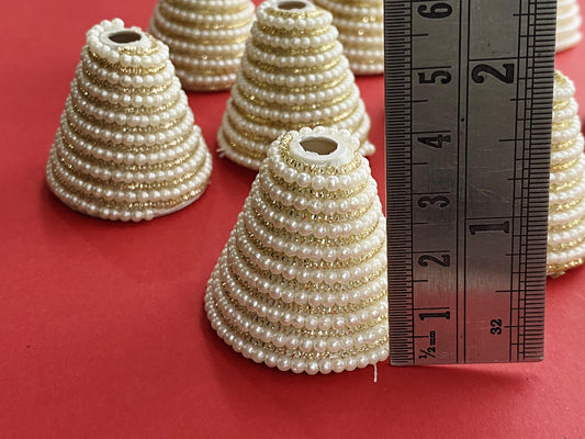 Pearl Cone Hangings- 10 pieces