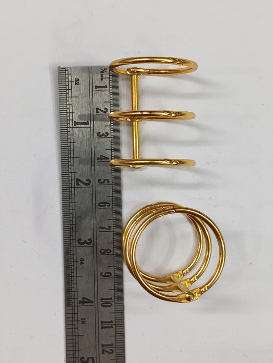 Binder Ring Gold – Size : 30mm- 2 pieces