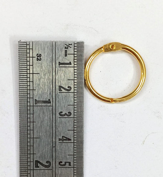 Book Ring Gold – Size : 19mm- 10 pieces