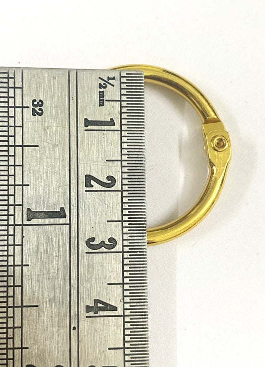 Book Ring Gold – Size : 25mm- 5 pieces