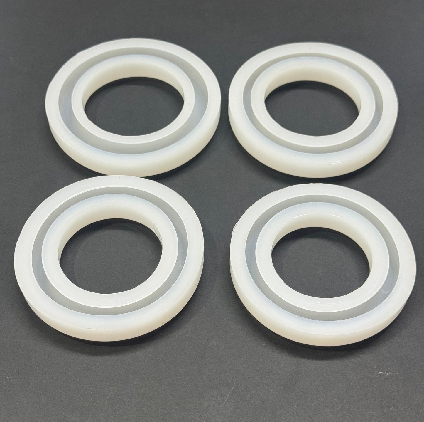Resin Bangle Bracelet Mold (Set of 4PCS)- 15 mm , Design - 498