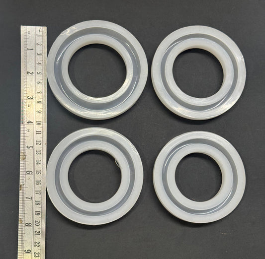 Resin Bangle Bracelet Mold (Set of 4PCS)- 15 mm , Design - 498