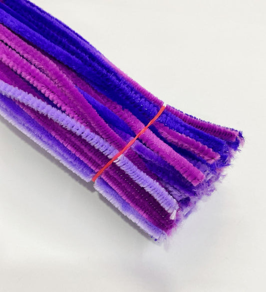 Straw / Pipe Cleaner - Purple theme / Shade-43