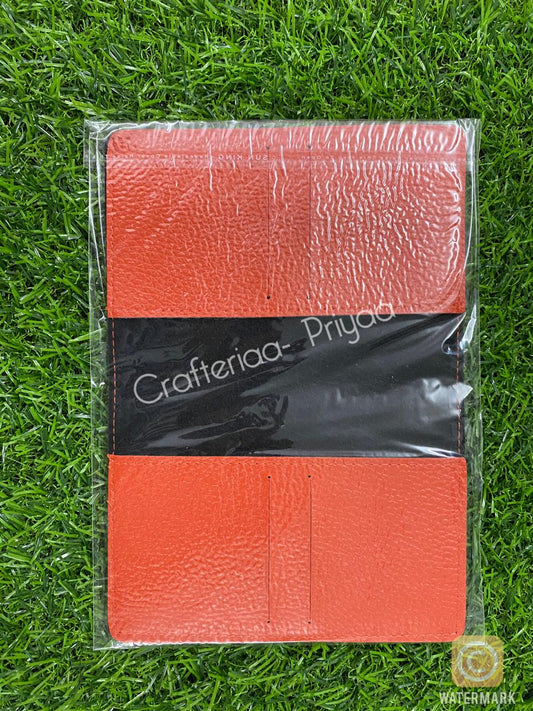 Passport Covers Set -1 Piece- Reddish Orange