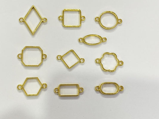 Rakhi / Bracelet Bezel / Base - Golden - 10 pieces